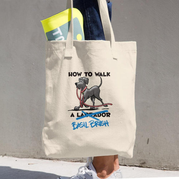 Tim's How to Walk Basil Brush Cotton Tote Bag - The Bloodhound Shop