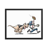 Football Hound Texans Framed poster - The Bloodhound Shop