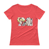 Girl and Her Hound Ladies' Scoopneck T-Shirt - The Bloodhound Shop