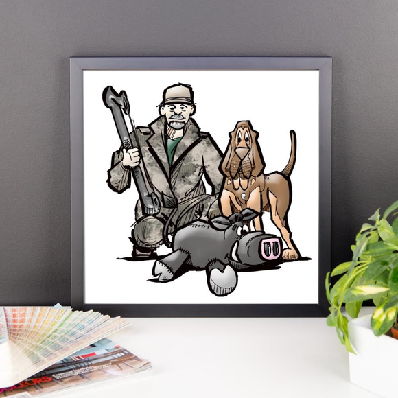 Hunter Hound Framed poster - The Bloodhound Shop