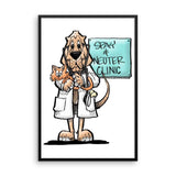 Veterinarian Hound Framed poster - The Bloodhound Shop