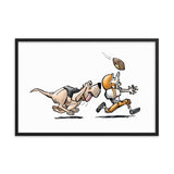 Football Hound Browns Framed poster - The Bloodhound Shop