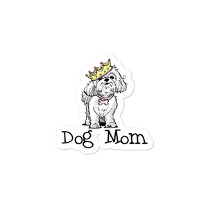 Maltese- Dog Mom FBC Bubble-free stickers - The Bloodhound Shop