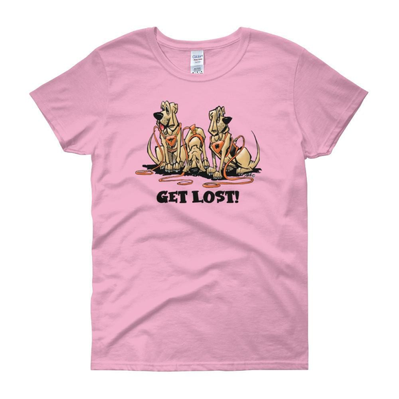 Get Lost Hounds Women's short sleeve t-shirt - The Bloodhound Shop