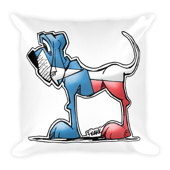 Texas Hound Square Pillow - The Bloodhound Shop