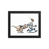 Football Hound Lions Framed poster - The Bloodhound Shop