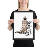 James Johnson Dogs Framed poster - The Bloodhound Shop