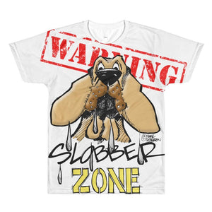 Slobber Zone Hound Sublimation men’s crewneck t-shirt - The Bloodhound Shop