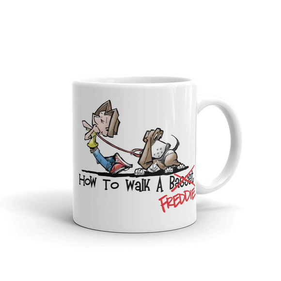 Tim's How to Walk Freddie Mug - The Bloodhound Shop