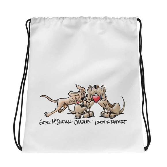 Tim's Wrecking Ball Crew Heart Hound Drawstring bag - The Bloodhound Shop