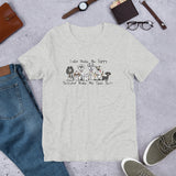Dogs Make Me Happy Short-Sleeve Unisex T-Shirt - The Bloodhound Shop
