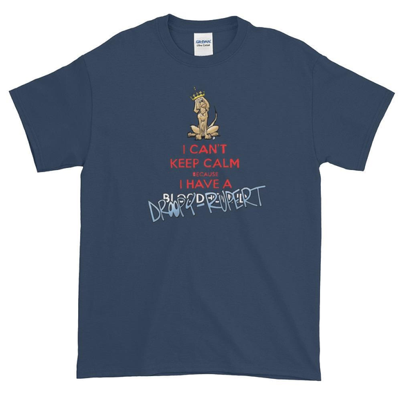 Tim's Keep Calm Droopy Rupert Dark Short sleeve t-shirt - The Bloodhound Shop
