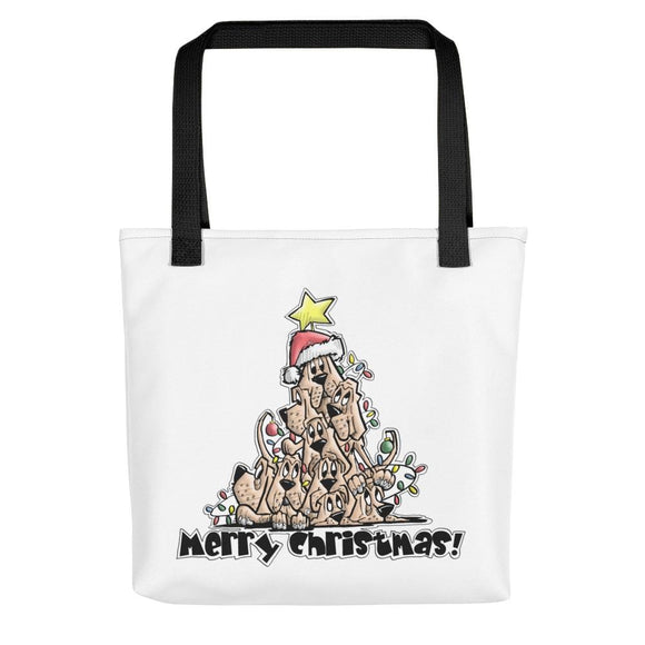 Merry Christmas Tree Hounds Tote bag - The Bloodhound Shop