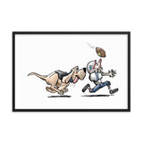 Football Hound Patriots Framed poster - The Bloodhound Shop