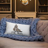 Basset- Dog Mom FBC Basic Pillow - The Bloodhound Shop