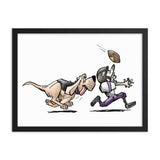 Football Hound Ravens Framed poster - The Bloodhound Shop