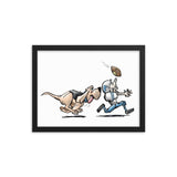 Football Hound Lions Framed poster - The Bloodhound Shop