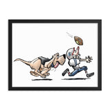 Football Hound Patriots Framed poster - The Bloodhound Shop