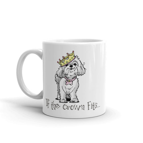 Maltese- If The Crown Fits FBC Mug - The Bloodhound Shop