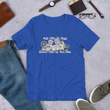Dogs Make Me Happy Short-Sleeve Unisex T-Shirt - The Bloodhound Shop