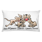 Tim's Wrecking Ball Crew Heart Hound Basic Pillow - The Bloodhound Shop