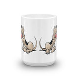 Hound Love (Two Blk/Tan Hounds) Mug - The Bloodhound Shop