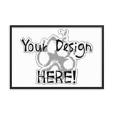 Your Design Here Framed poster - The Bloodhound Shop