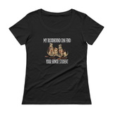 Honor Student Hound Ladies' Scoopneck T-Shirt - The Bloodhound Shop