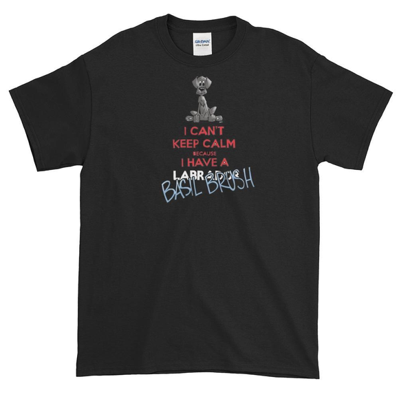 Tim's Keep Calm Basil Dark Short sleeve t-shirt - The Bloodhound Shop