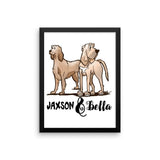 Jaxson & Bella Collection Framed poster - The Bloodhound Shop