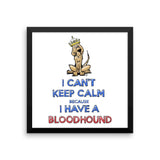 Keep Calm Hound Framed poster - The Bloodhound Shop