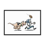 Football Hound Seahawks Framed poster - The Bloodhound Shop