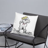 Maltese- Dog Mom FBC Basic Pillow - The Bloodhound Shop