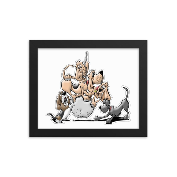 Tim's wrecking Ball Crew 5 No Names Framed poster - The Bloodhound Shop
