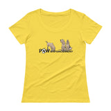 Paw Enforcement Ladies' Scoopneck T-Shirt - The Bloodhound Shop