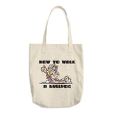 English Bulldog- FBC How to Walk a Bulldog Cotton Tote Bag - The Bloodhound Shop