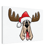 Christmas Moose Hound Canvas | The Bloodhound Shop